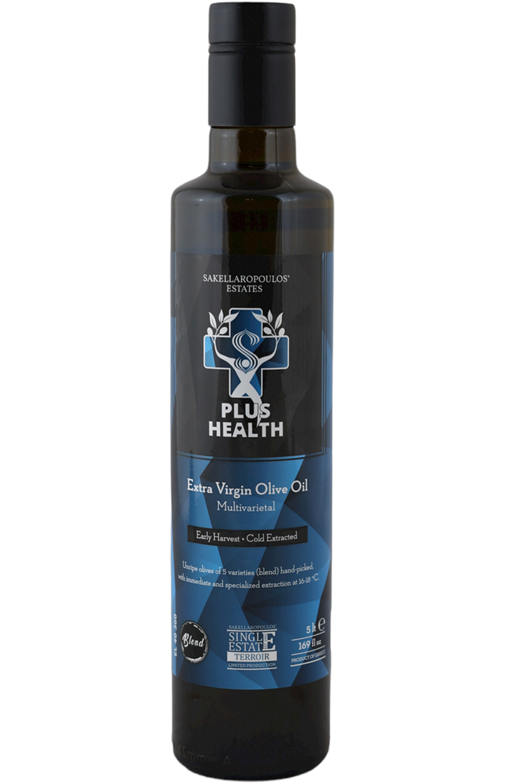 Plus Health Blue Multivarietal EVOO Olive Oil