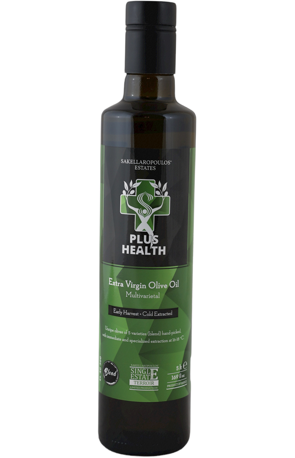 Plus Health Green Multivarietal EVOO Olive Oil